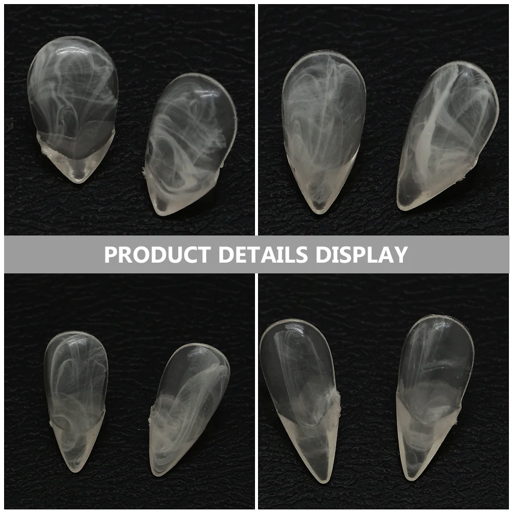 4 пары протезов вампира поддельные клыки реквизит косплей зомби реалистичные