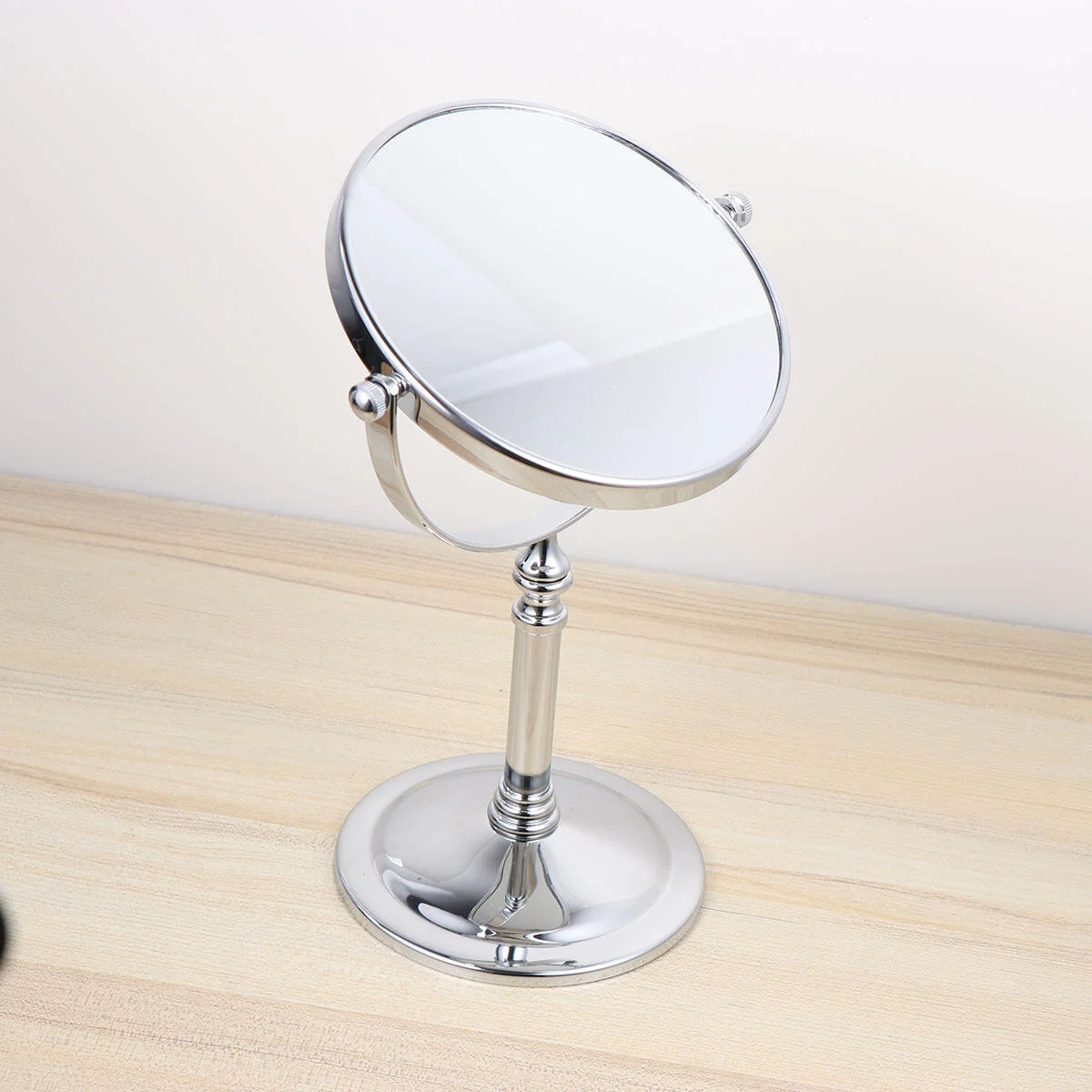 

1PC Double Side Mirror Magnification Desktop Makeup Mirror for Home (8 Inch 3 Times Magnification Silver)