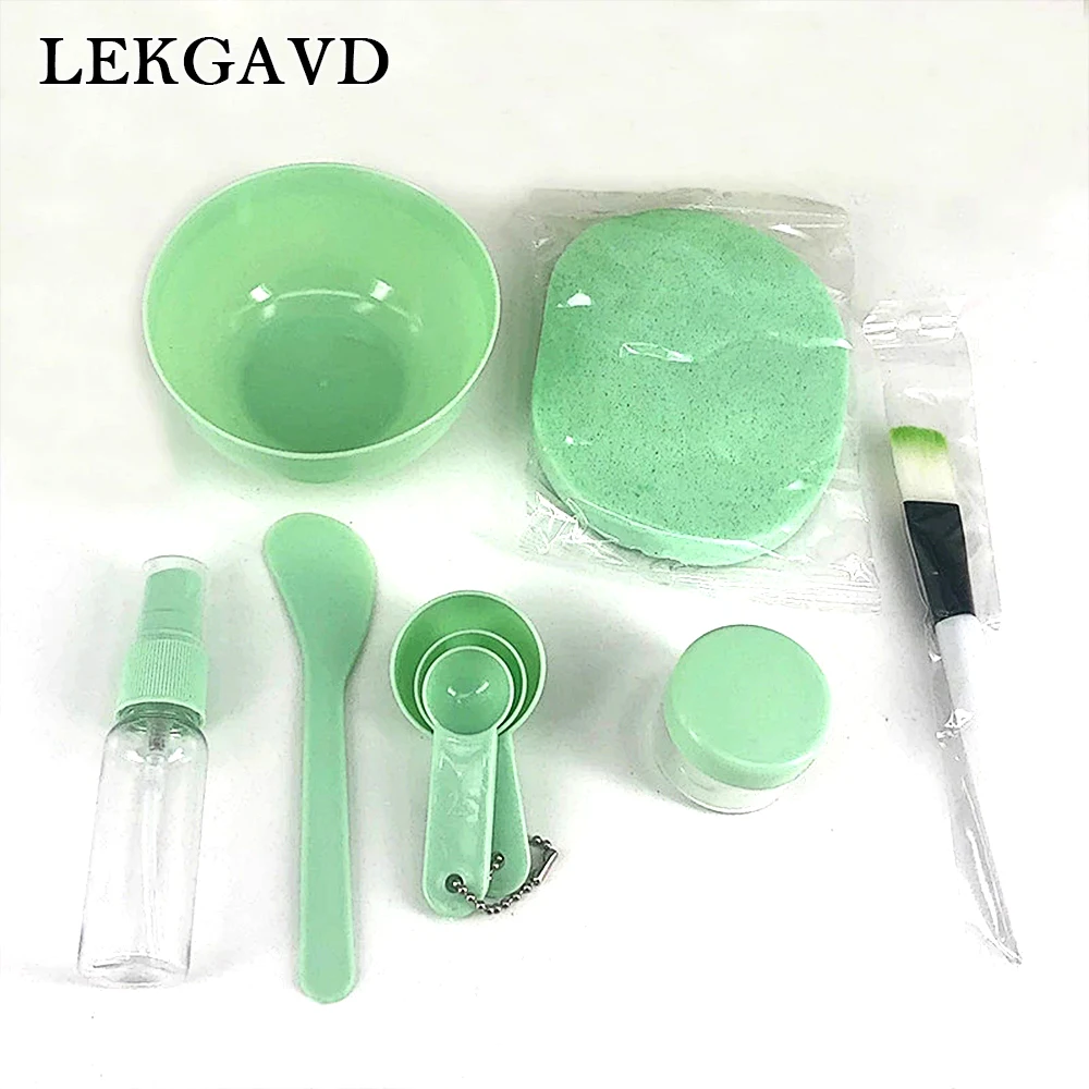 

9pcs/set Diy Face Mask Mixing Bowl Set Mask Brush Mixing Stick Spoon Facial Skin Care Tools Kit Beauty Supplies For Girl Women