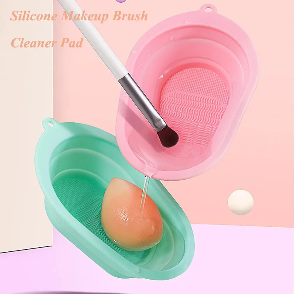 

Women Washing Tools Foundation Silicone Cosmetic Brush Scrubber Board Makeup Brush Cleaner Pad Cleaning Mat