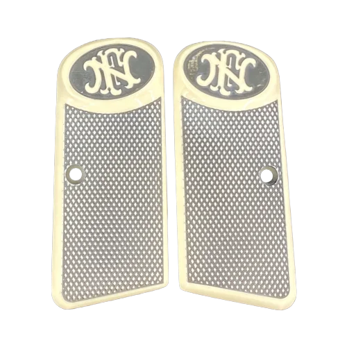 KSD Brand Browning FN 1910 Compatible Ivory Acrylic Grips Diamond