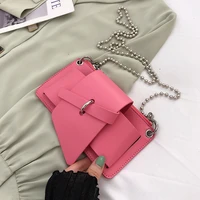 2022 summer fashion mini pu leather crossbody bag lady chain shoulder side bag female handbags and purses korean style clutch