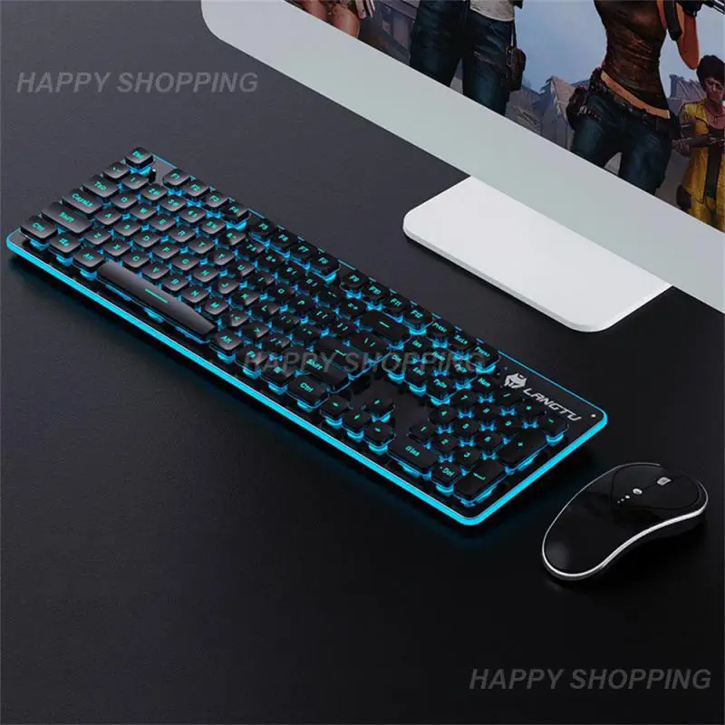 

LT600 Gaming keyboard Gamer keyboard with backlight 104 Rubber keycaps RGB Wireless Ergonomic keyboard Mouse Set For PC laptop