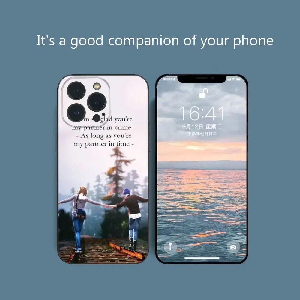 Чехол для телефона L-Life Is Strange-E iPhone 16 15 14 13 12 Mini 11 Pro XS Max X XR SE5 6 7 8 Plus мягкий