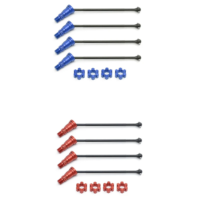 4 шт. металлический передний и задний приводной вал CVD для Traxxas X-Maxx XMAXX 6S 8S 1/5 Monster Truck