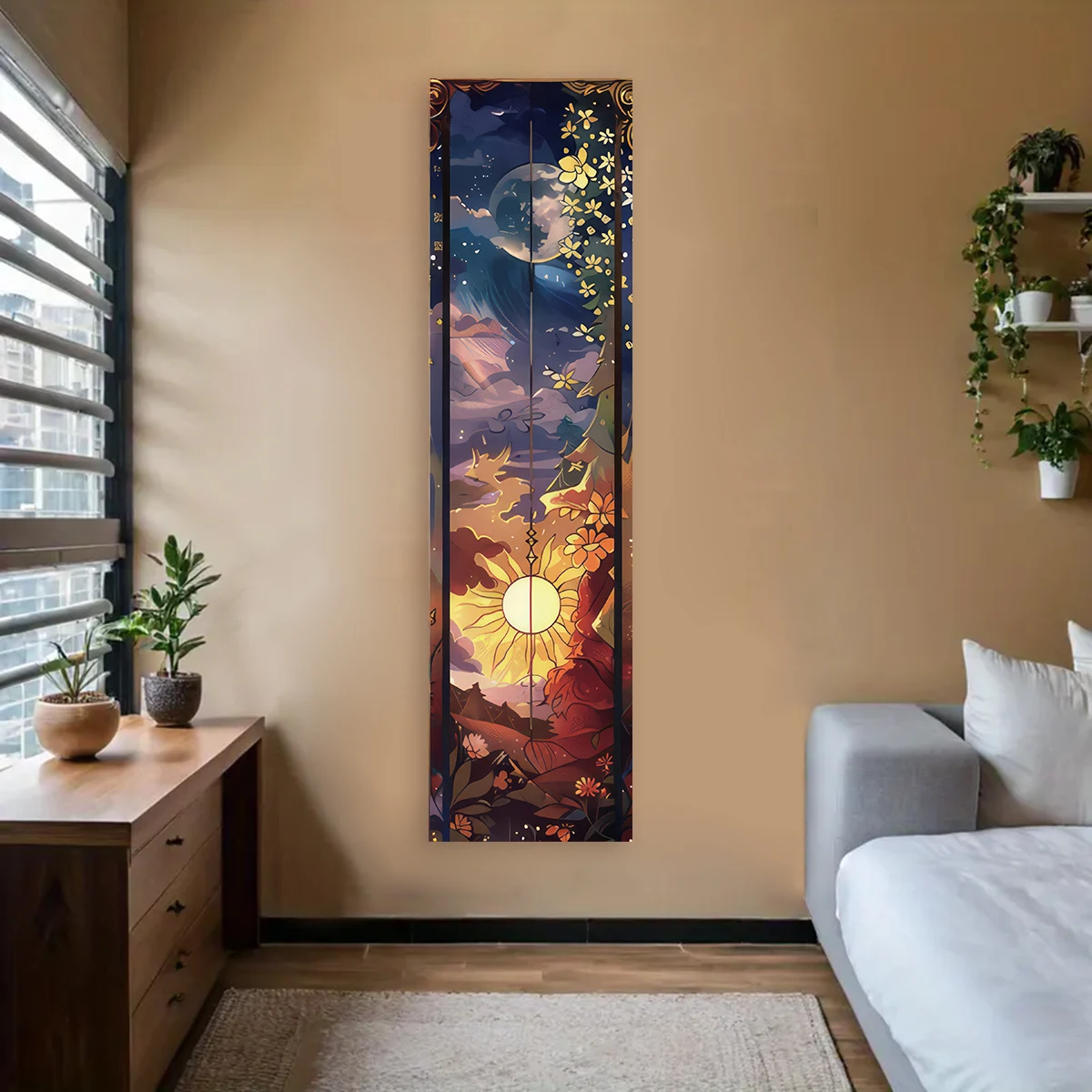 

LVJIA Пейзажный гобелен из полиэстера