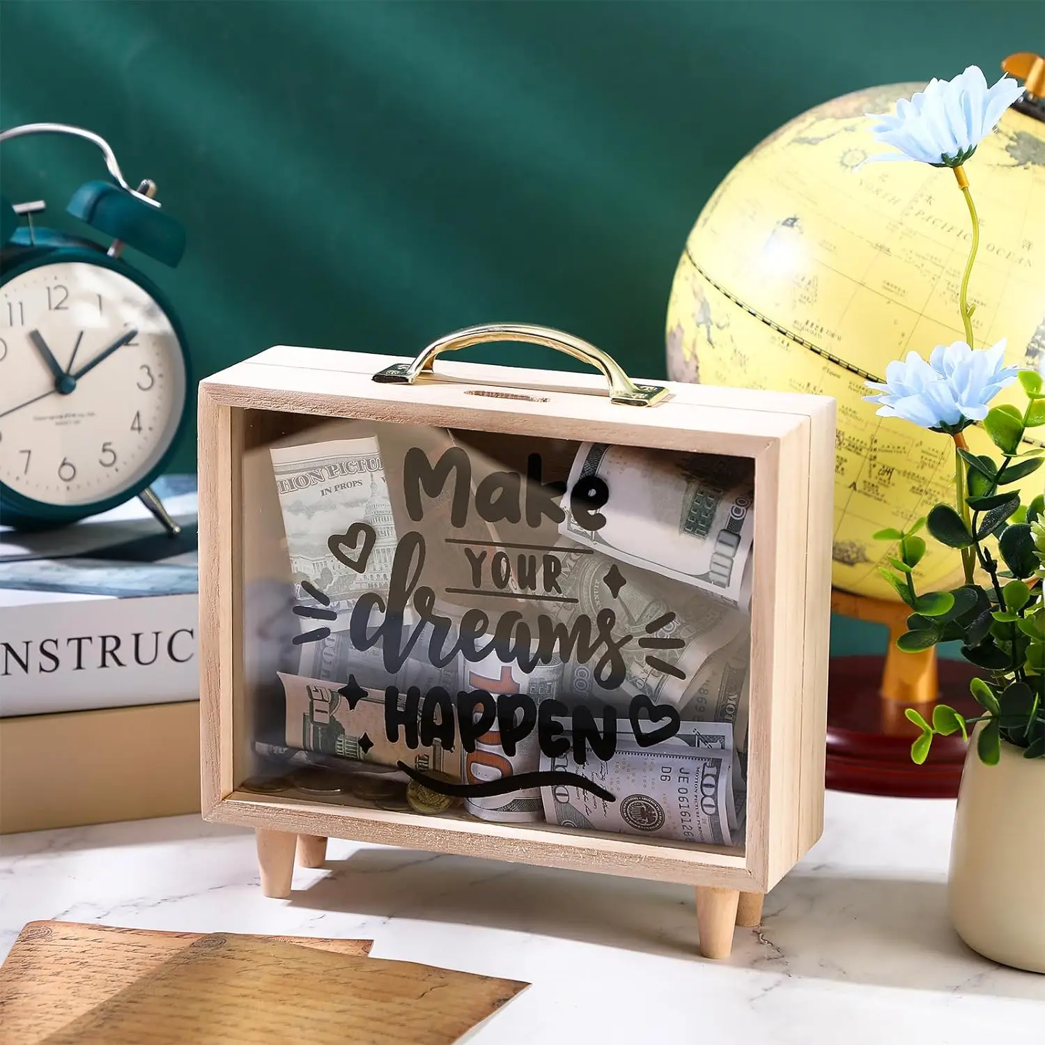 Коробка для путешествий коробка отдыха декоративная сбережений чемодан