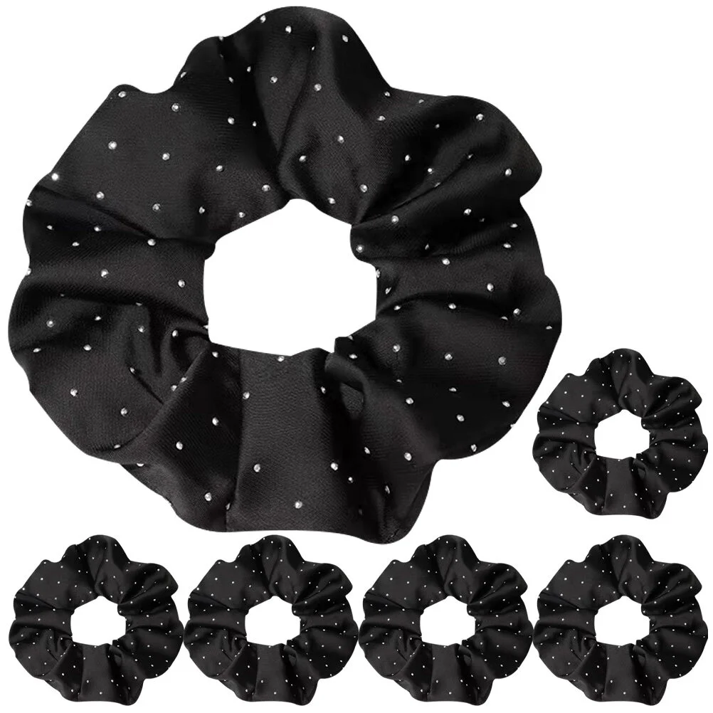 

6 Pcs Hair Accessories Women Ball Head Ponytail Holder Fabric Scrunchies Ties Accessory Women's
