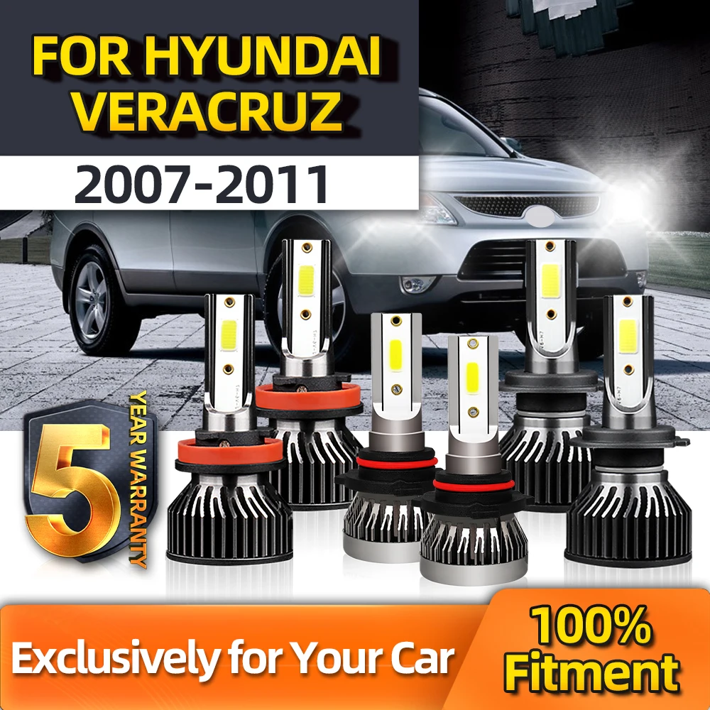 

Яркие автомобильные лампы TEENRAM CSP H7 H11, комбинированный комплект дальнего и ближнего света 9006, противотуманные светодиодные лампы головного света для Hyundai Veracruz 2007 2008-2009