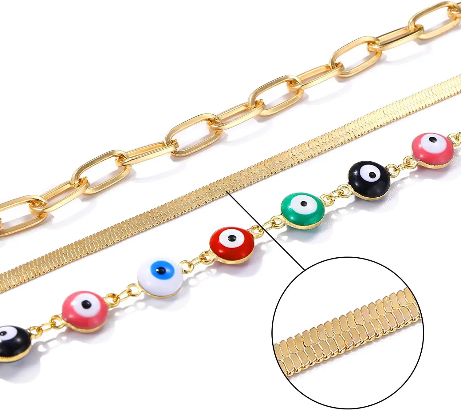 

Turkey Blue Evil Eye Bracelet for Women Personality Cross Love Rhinestones Pearl Chain Hand Chain Lucky Amulet Jewelry Gifts