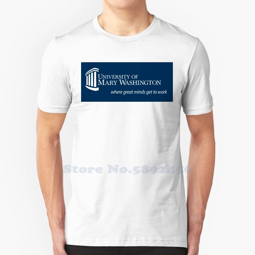 

University of Mary Washington Logo Casual T Shirt Top Quality Graphic 100% Cotton Tees