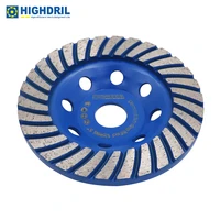 highdril 1pc diamond turbo cup cutting wheel for masonry concrete marble for angle grinder dia125mm5inch sanding wheel