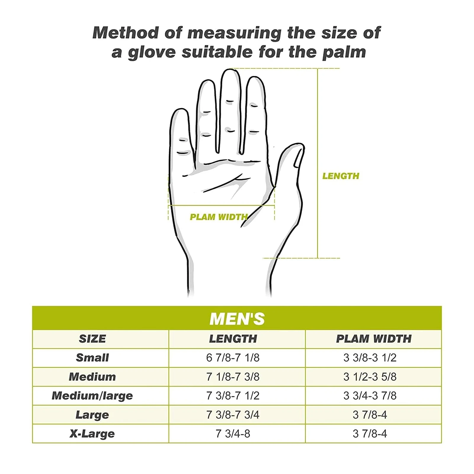 Перчатки для гольфа мужские 5 размеров 1 шт.