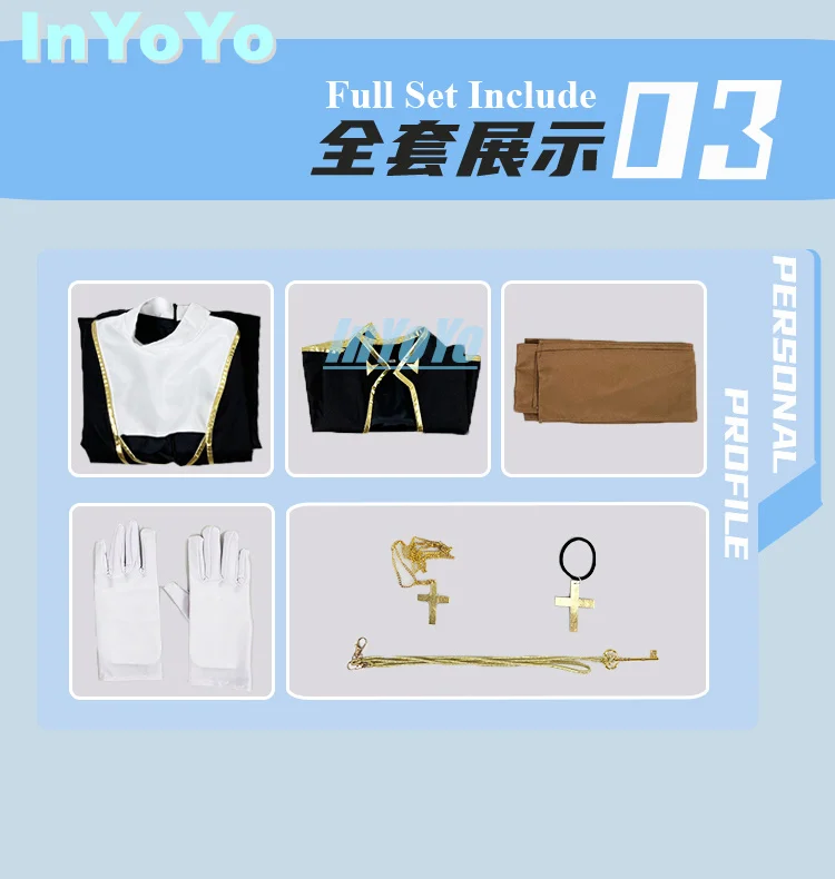 InYoYo Shirakami Fubuki косплей VTuber Hololive костюм модная униформа платье Хэллоуин наряд для