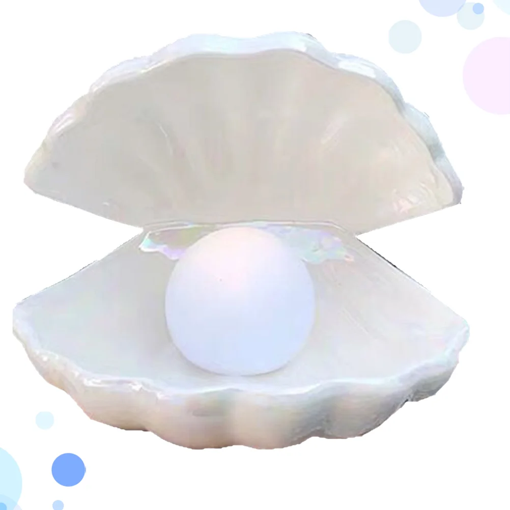 

Light Lamp Night Shell Pearl Bedside Decorative Desktop Bedroom Ornamentceramics Decor Home Design Table Ceramic Led Lights