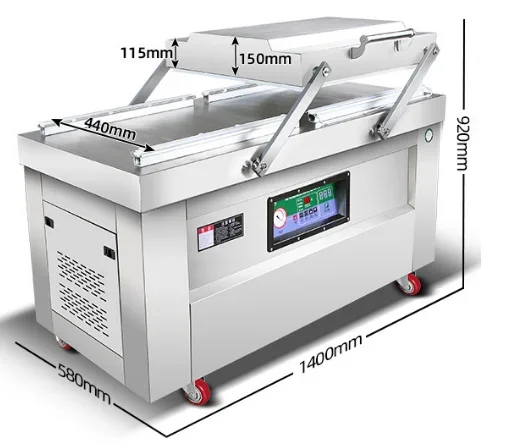 Промышленная двухкамерная вакуумная упаковочная машина Коммерческая для