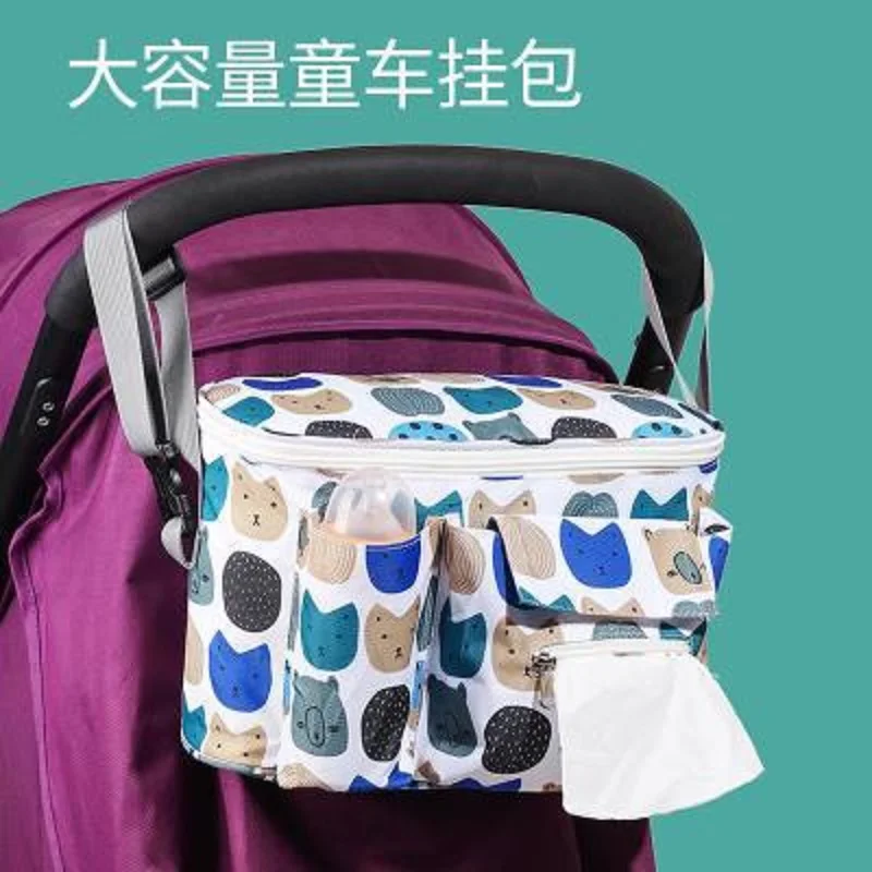 

Подвесная сумка для детской коляски, сумка для мамы, сумка для хранения бутылок с молоком, сумка для хранения на одно плечо