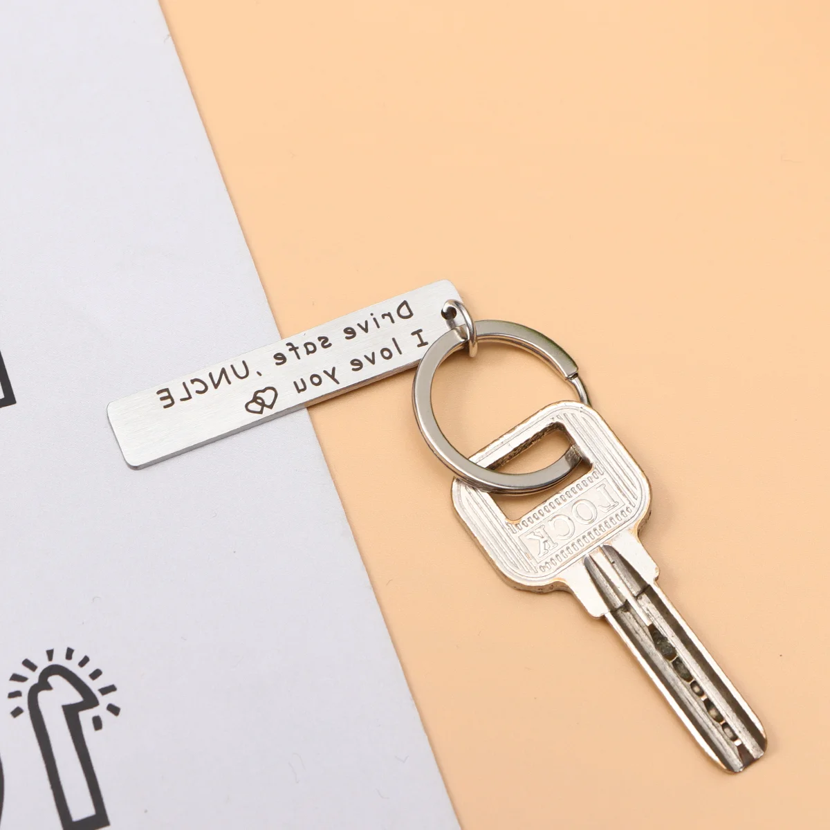 

Keychain Keychains Safe Car Pendant I Letter You Trucker Metal Bag Carved Friendship Hanging Gifts Needlove Home Lucky Good Tag