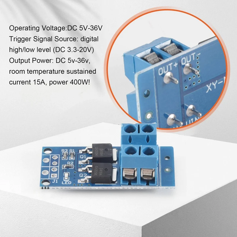 10 шт. DC 5 В-36 В 15 А (макс. 30 А) MOSFET MOS FET триггерный переключатель модуль драйвера 0-20