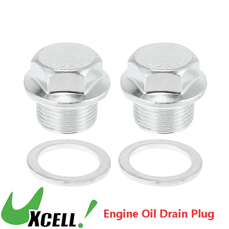UXCELL 2 шт. M22 x 1 5 Автомобильная стальная пробка для слива моторного масла Стальные