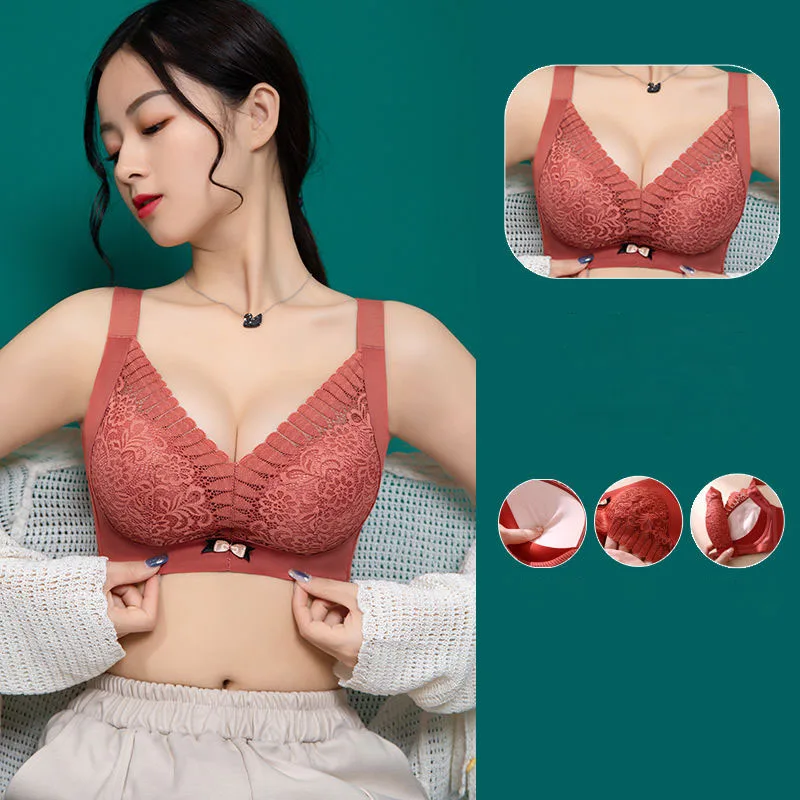

Бюстгальтер женский кружевной без косточек, пикантное нижнее белье из высокоэластичного дышащего материала, бесшовный с регулируемыми бре...