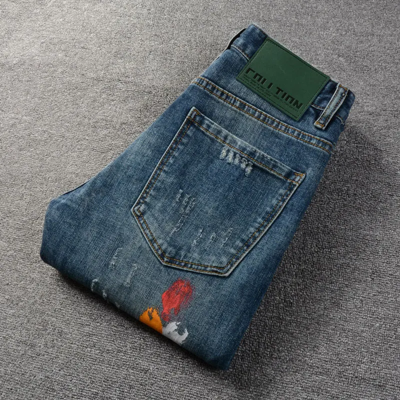 Рисунок 2 - Джинсы мужские Стрейчевые в стиле ретро