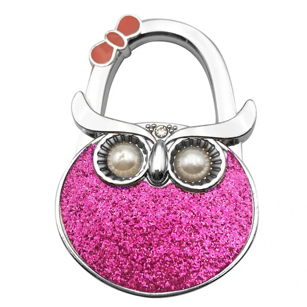 

Smooth Edges Owl Shape Sophisticated Texture Foldable Table Hanger Hook for Office