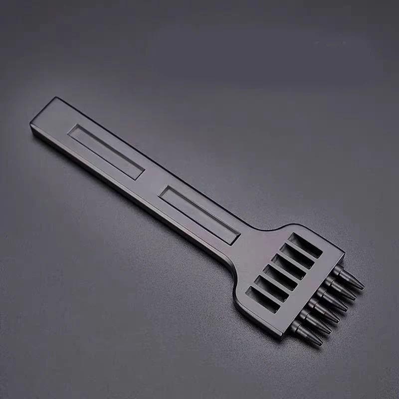 

DIY Leather Steel Row Diamond Threading Leather Punching Tools Alloy Punching
