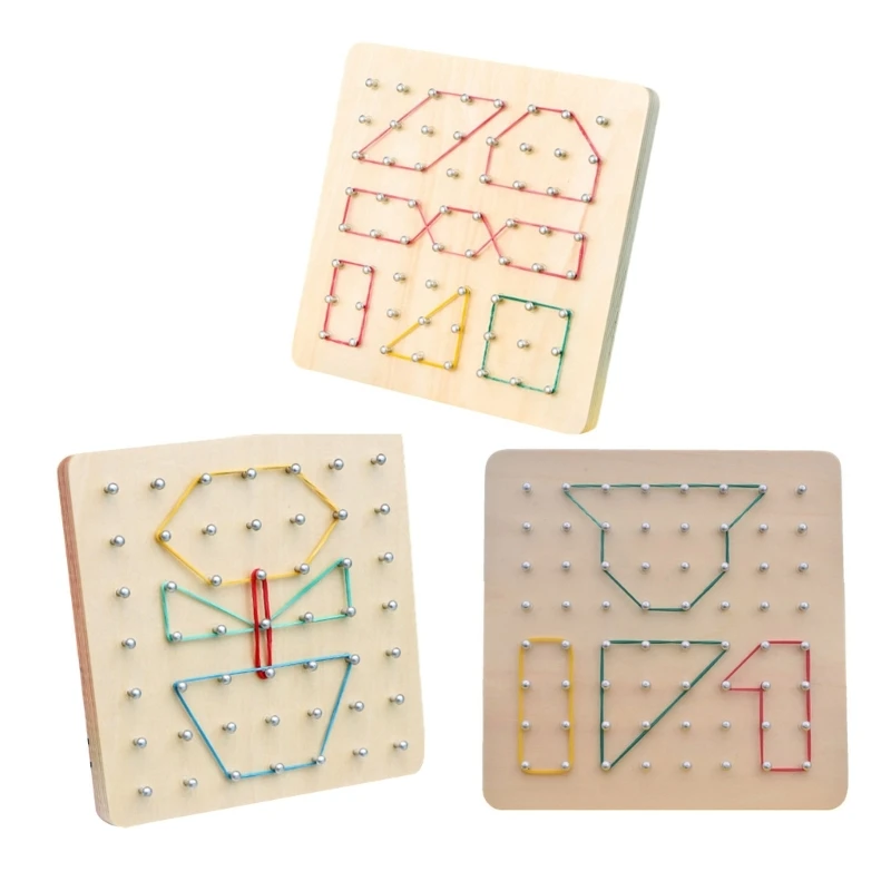 

Toddler Peg Board Puzzle Color & Shape Education Toy Boy Girl Kindergarten Gift GXMB