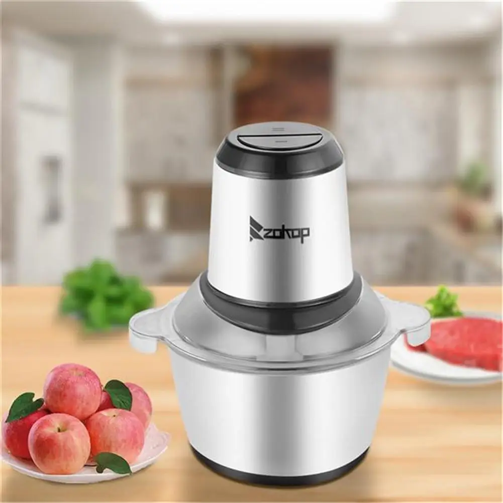 

US Stock 110v 300w 2l Electric Meat Grinder Stainless Steel Sausage Maker For Home Kitchen 7-Day Fast Delivery