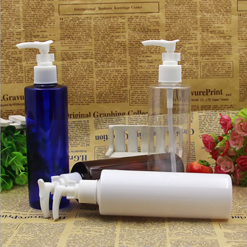 

Refillable Bottles Plastic Storage Container Shampoo Empty Pump Cosmetic Bottle Liquid Travel Sub-bottling Makeup Tool 1Pc 250ml