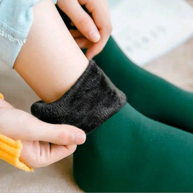8Pairs Women's Winter Boots Thermal Wool Sock Kit Men's Lined Socks Warm Fleece Socks Set Woman Home Floor Thick Stocking
