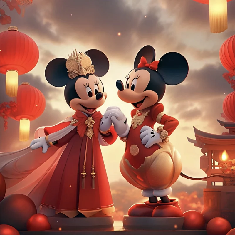 5D Ручная Работа Дисней Набор Для Алмазной Живописи Микки Маус Минни Мультяшный