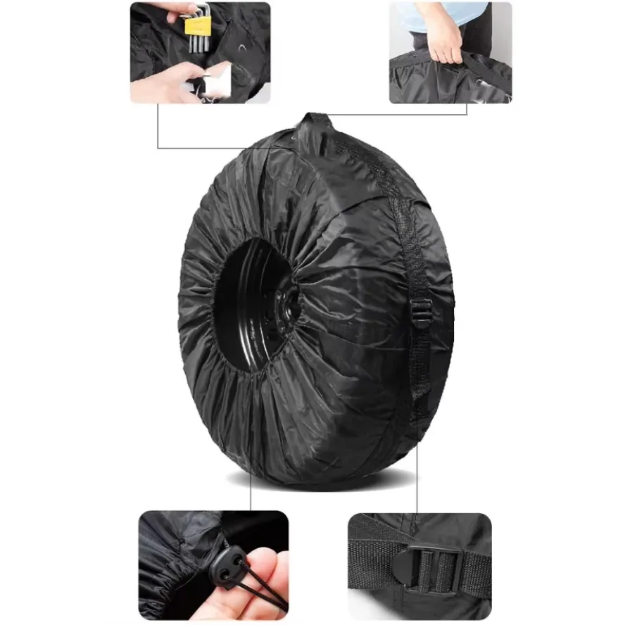 Чехол для автомобильных шин 13 &quot-23&quot Защитный чехол запасного колеса Сумки