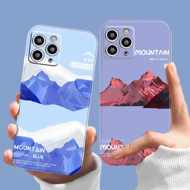 

Rizhao Jinshan Couple Phone Cases For IPhone 13 11 Pro Max 12 Mini XS XR X 7 8 Plus SE 2020 6 Landscape All Inclusive Soft Cover