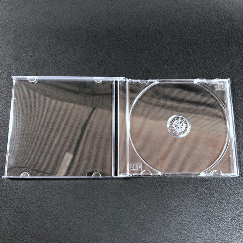 Фото Transparent Plastic Single Piece Disc Case CD Case Thickened CD DVD Disc Box Storage Organizer Box Album Box Cases №2