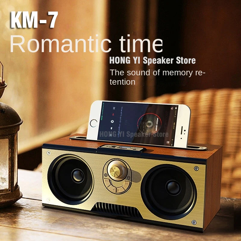 

Беспроводная Bluetooth-колонка, портативная, в стиле ретро