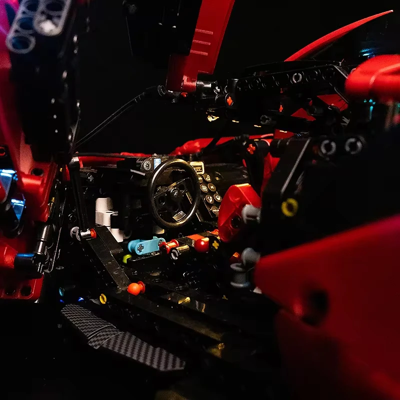 Комплект светодиодных фонарей RC DIY для LEGO KBOX 10519 Технический спортивный автомобиль Hypercar (только светодиодный светильник, модель без блоков) (art.: 3920cd87743cc) - 3920cd87743cc