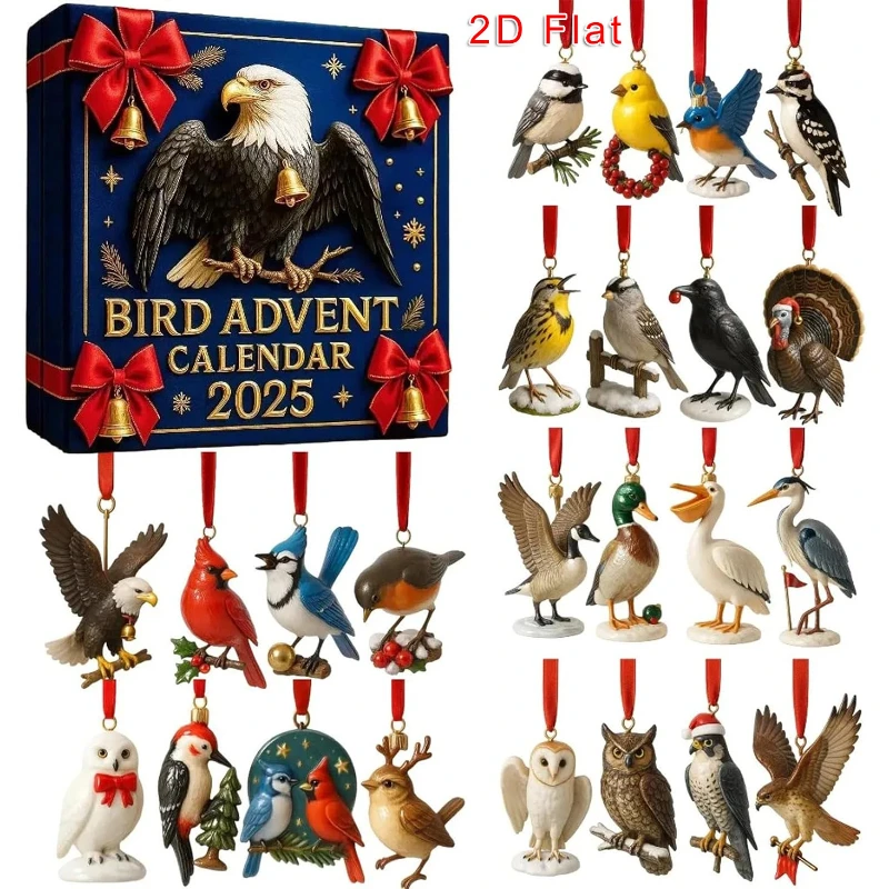 

Рождественский адвент-календарь с птицами