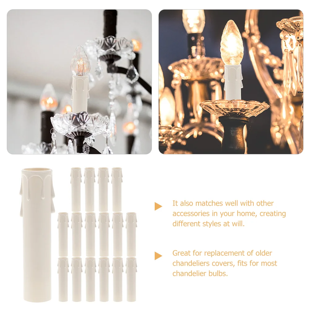 20 шт. каплевидные пластиковые рукава держатели для розеток чехлы люстр