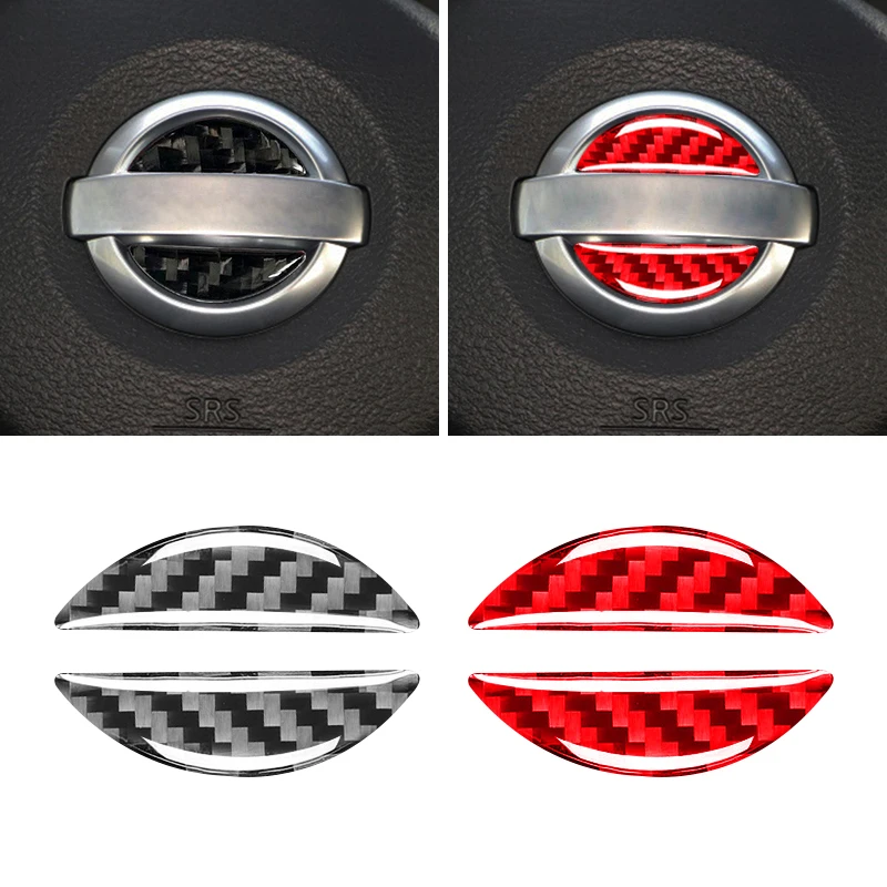 

Carbon Fiber Car Steering Wheel Emblem Diamond Stickers For Nissan Pathfinder Maxima Kicks Altima Sentra Rogue Juke Versa Style