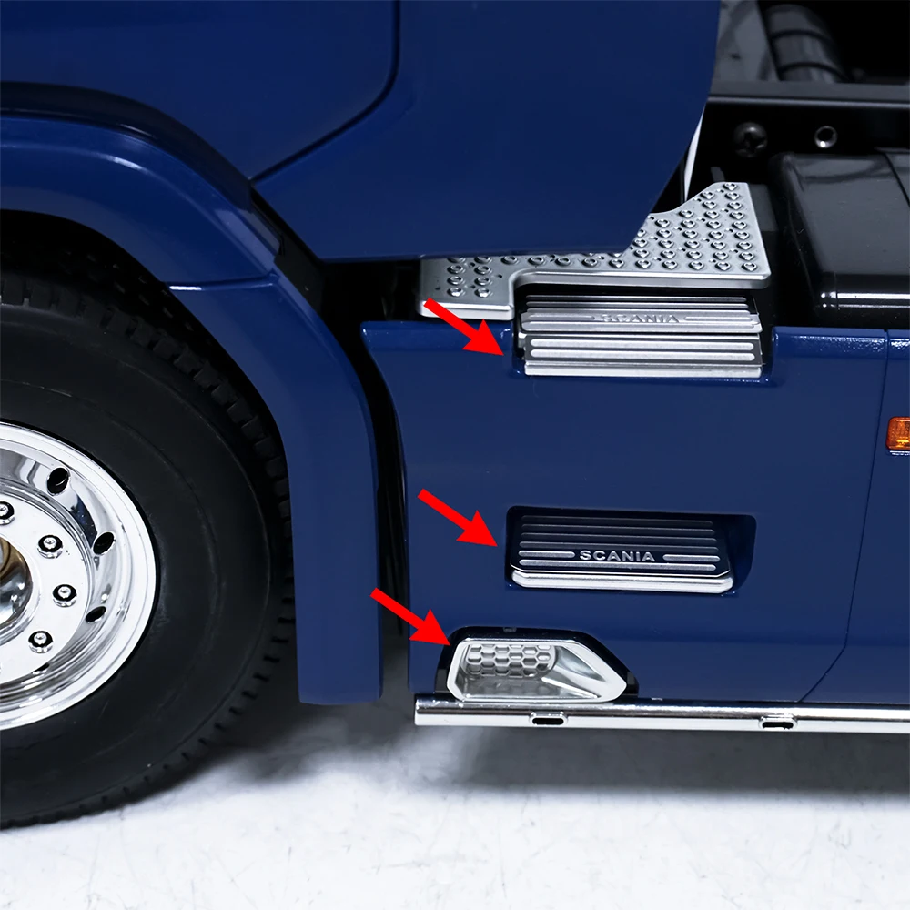 Металлические ножные педали TRINOOD защитная пластина для 1/14 тягача Tamiya Scania 770S