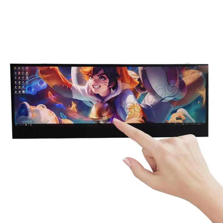 

14 inch Portable Monitor 4K 3840X1100 IPS Bar Lcd Monitor Raspberry Pi Touch Screen 4K Monitor