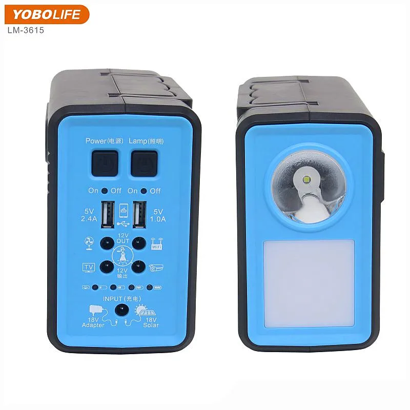 Портативная автономная солнечная система домашнего освещения YOBOLIFE для питания