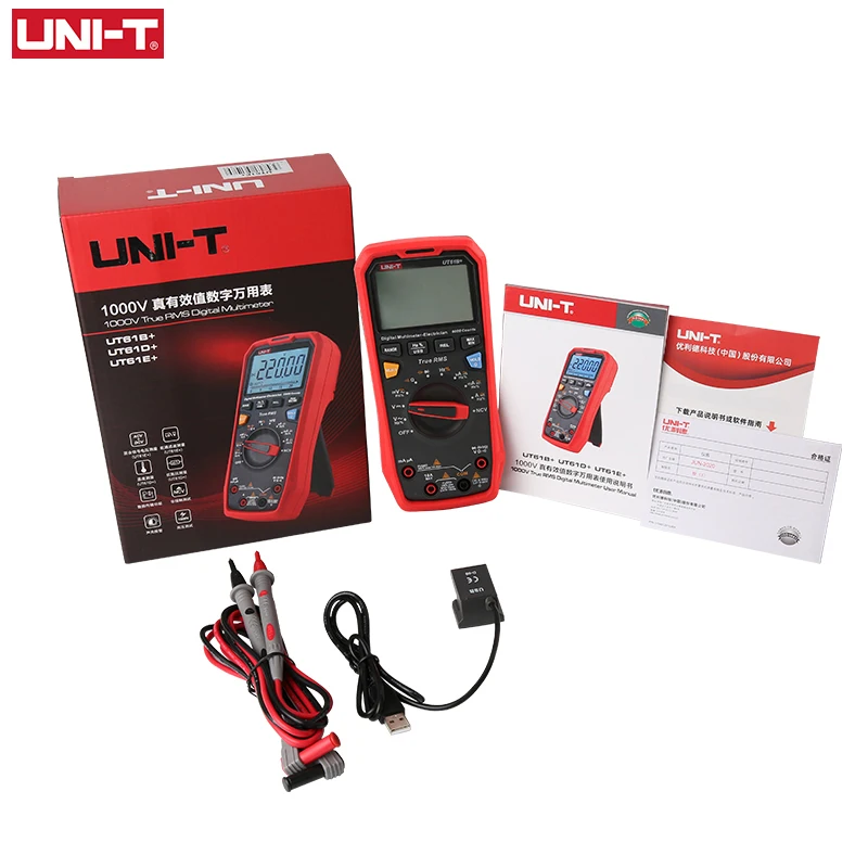 UNI-T UT61E + True RMS Автоматический диапазон 22000 дисплей постоянного тока 1000 В Высокая