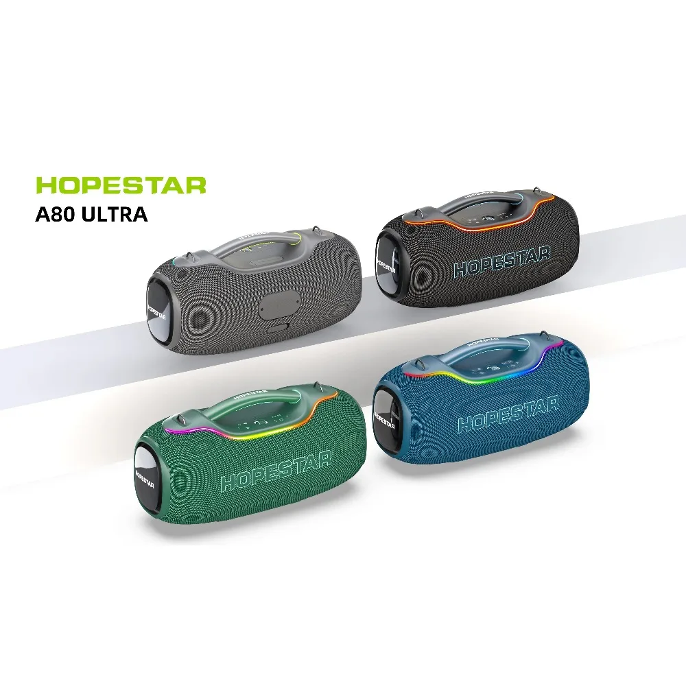 Фото Портативная колонка HOPESTAR A80 ULTRA 650W с аккумулятором 40000 мАч, водонепроницаемая (IPX6), для вечеринок на открытом воздухе, с RGB-подсветкой №4