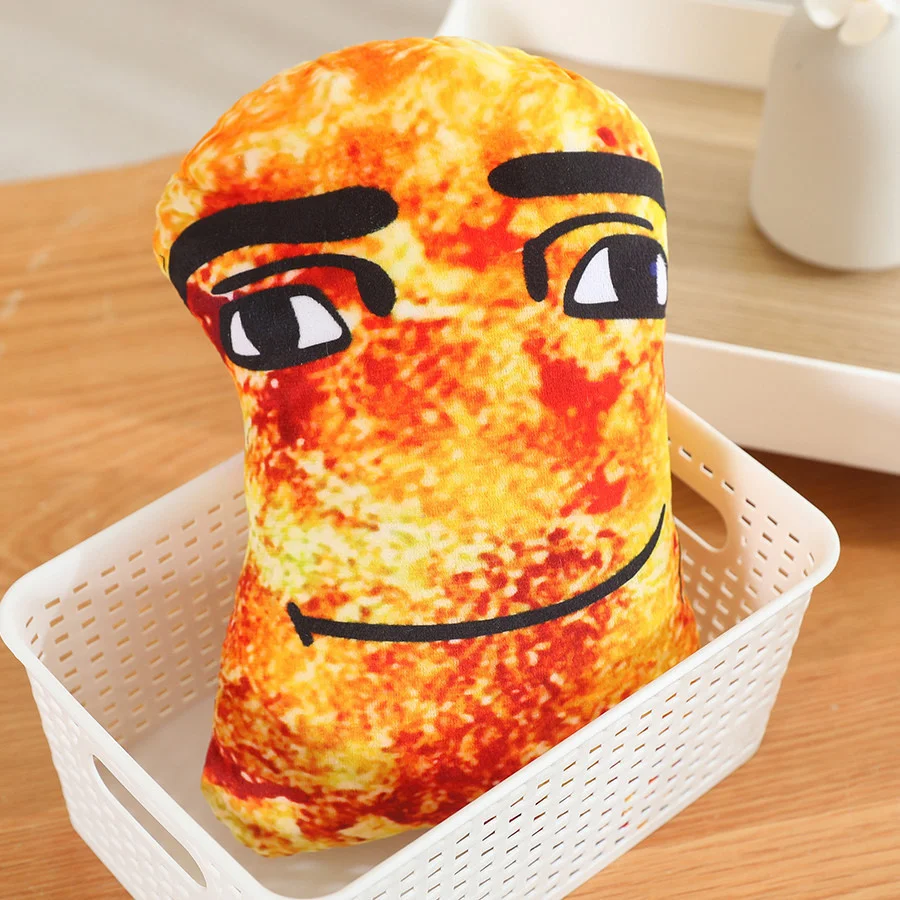 Забавный плюшевый брелок с куриным самородком милый смайлик мягкая игрушка