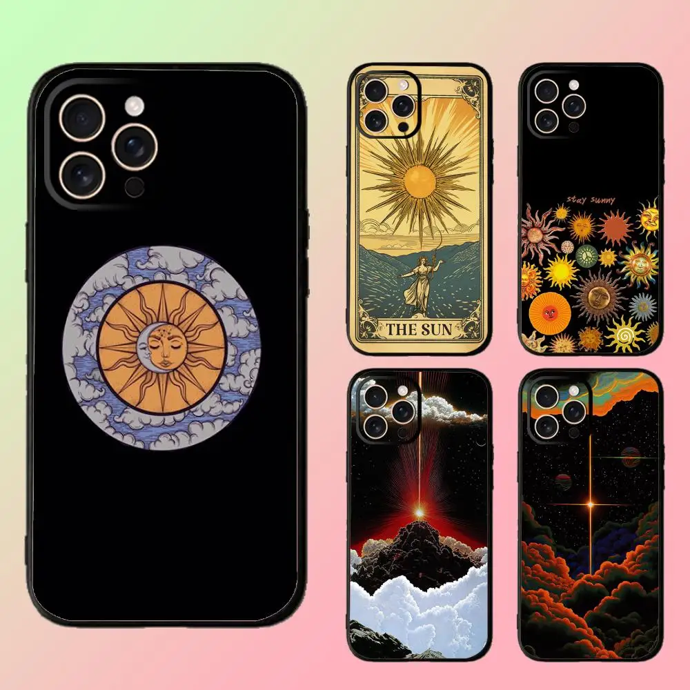 Фото Чехол для телефона с ретро-рисунком в стиле арт-пейнтинг для iPhone 17, 16, 16e, 15, 14, 13, 12 Plus, Mini, Pro, Max – Мягкий черный противоударный чехол №2