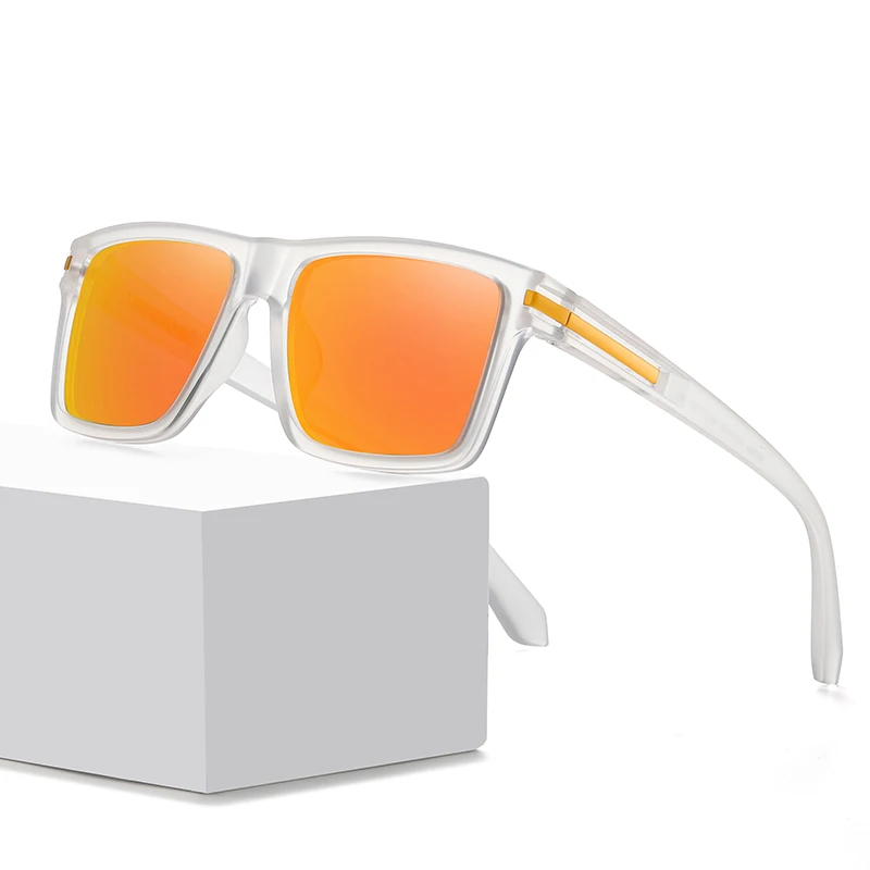 

New 2023 Brand Design Square Polarized Sunglasses Men TR90 Frame Fashion Women Shades Mirror Sun Glasses Eyewear gafas de sol