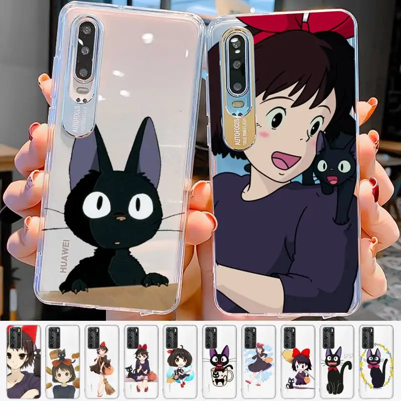 

Kikis Delivery Service cat Phone Case for Huawei Honor 8X 10 20 lite 10i 20i 50 60 70 P30 P50 Pro Y5 Y6 Y9 prime Mate 50 Cover